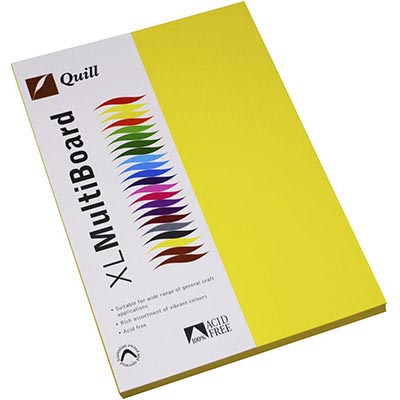 Image for QUILL COLOURED A4 COPY PAPER 80GSM LEMON PACK 100 SHEETS from That Office Place PICTON