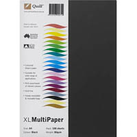quill coloured a4 copy paper 80gsm black pack 100 sheets