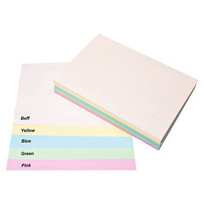 Image for QUILL XL MULTIOFFICE COLOURED A4 COPY PAPER 80GSM PASTEL ASSORTED PACK 500 SHEETS from York Stationers