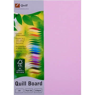 Image for QUILL XL MULTIBOARD 210GSM A4 MUSK PACK 50 from Clipboard Stationers & Art Supplies