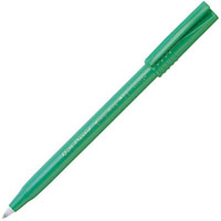 pentel r56 ball pens fine green box 12