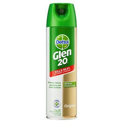 Image for GLEN 20 DISINFECTANT SPRAY ORIGINAL SCENT 175G from ONET B2C Store