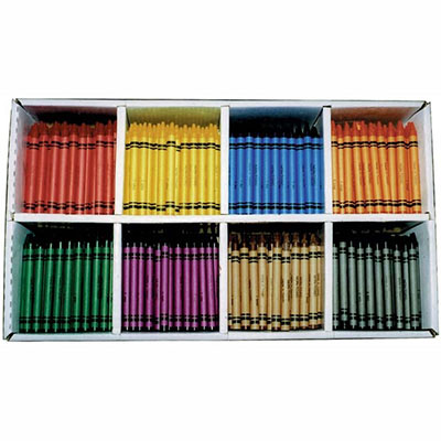 Image for EDUCATIONAL COLOURS BEST VALUE WAX CRAYONS ASSORTED CLASSPACK 800 from Prime Office Supplies