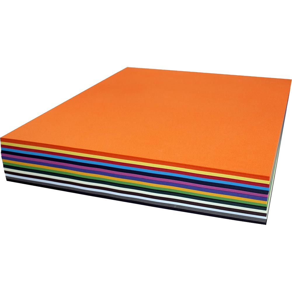 Image for RAINBOW COVER PAPER 125GSM 380 X 510MM ASSORTED PACK 500 from York Stationers