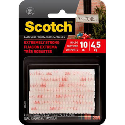 Image for SCOTCH EXTREME FASTENER 25 X 76MM CLEAR PACK 2 PAIRS from Clipboard Stationers & Art Supplies