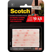 scotch extreme fastener 25 x 76mm clear pack 2 pairs