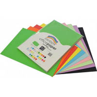 rainbow coloured a3 copy paper 80gsm 100 sheets assorted