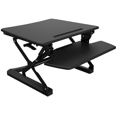 RAPID RISER MEDIUM DESK BASED ADJUSTABLE WORKSTATION 890 X 590MM BLACK |  | 7053509