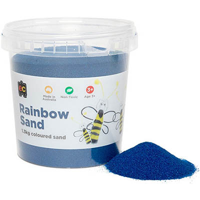 Image for EDUCATIONAL COLOURS RAINBOW SAND 1.3KG JAR BLUE from Mitronics Corporation