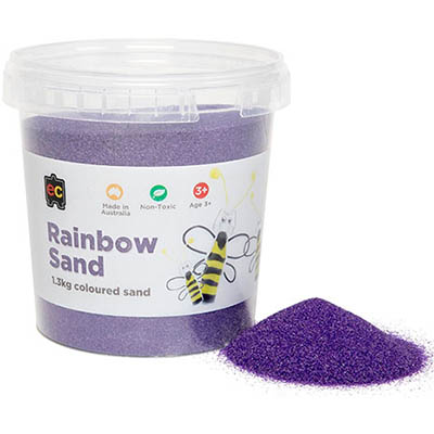 Image for EDUCATIONAL COLOURS RAINBOW SAND 1.3KG JAR PURPLE from Clipboard Stationers & Art Supplies