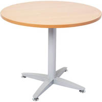 rapid span 4 star round table 900mm beech/silver