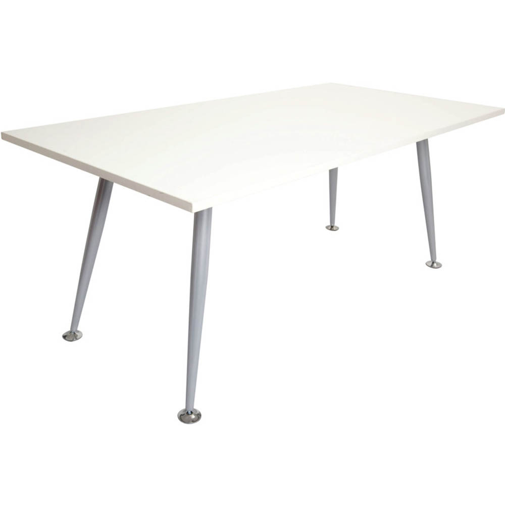 Image for RAPID SPAN MEETING TABLE 1800 X 750MM NATURAL WHITE/SILVER from Mitronics Corporation