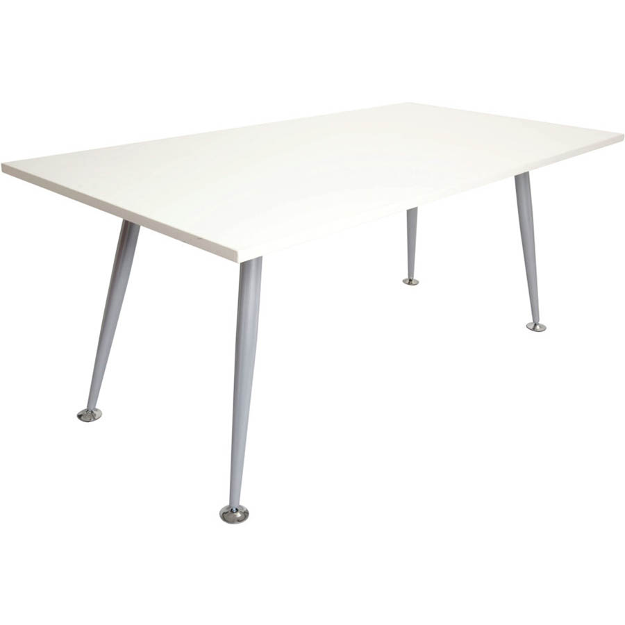 Image for RAPID SPAN MEETING TABLE 1800 X 900MM NATURAL WHITE/SILVER from Challenge Office Supplies