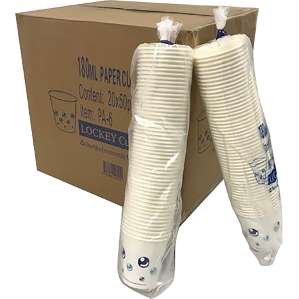 Image for REFRESH PAPER CUP 180ML WHITE CARTON 1000 from Mitronics Corporation
