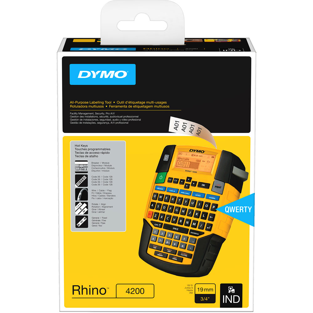 Image for DYMO 4200 RHINO INDUSTRIAL LABEL MAKER from Mitronics Corporation
