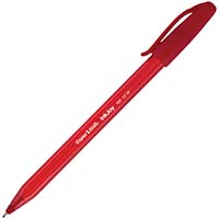 papermate inkjoy 100 ballpoint pens medium red box 50