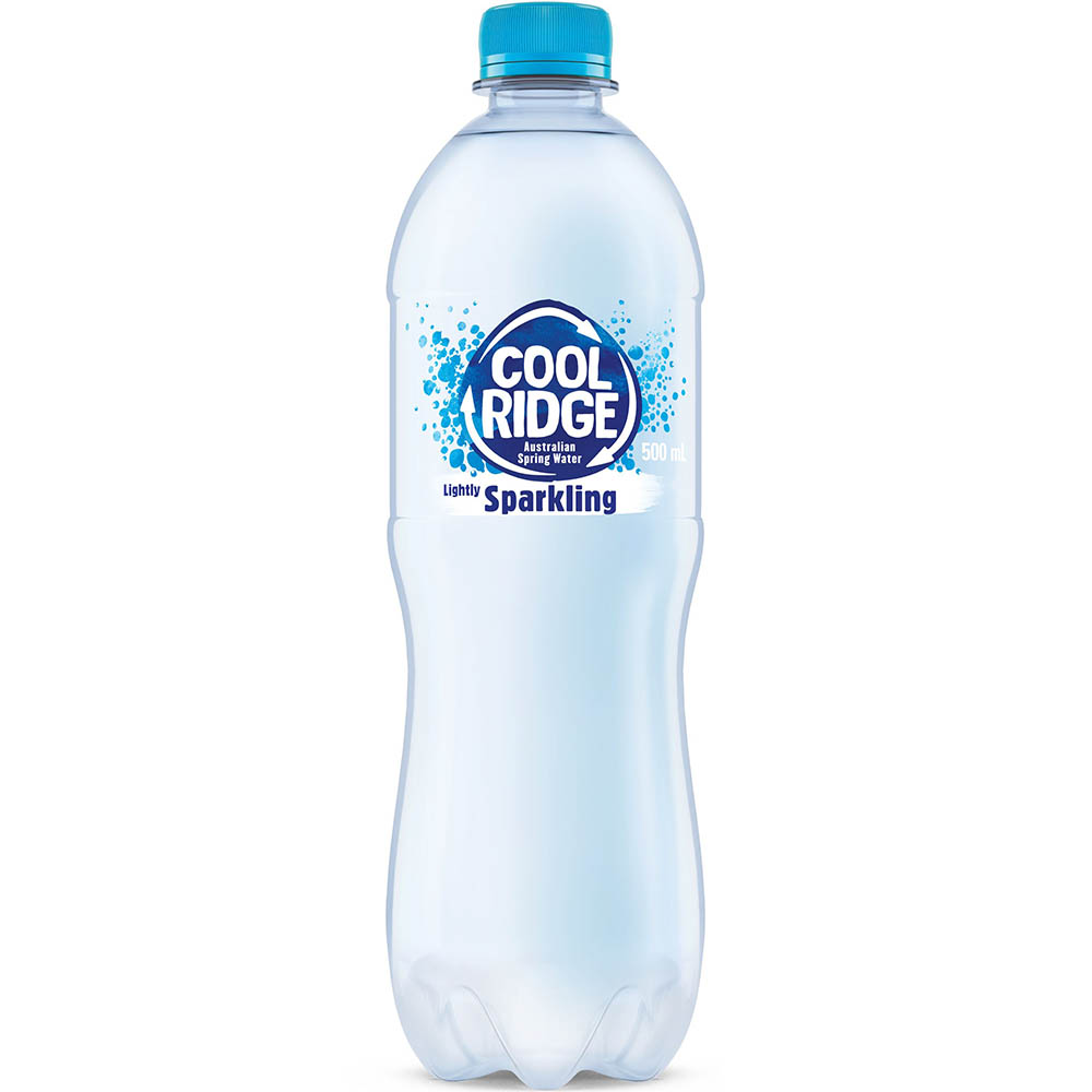 Image for COOL RIDGE LIGHTLY SPARKLING WATER PET NATURAL 500ML CARTON 24 from Mercury Business Supplies