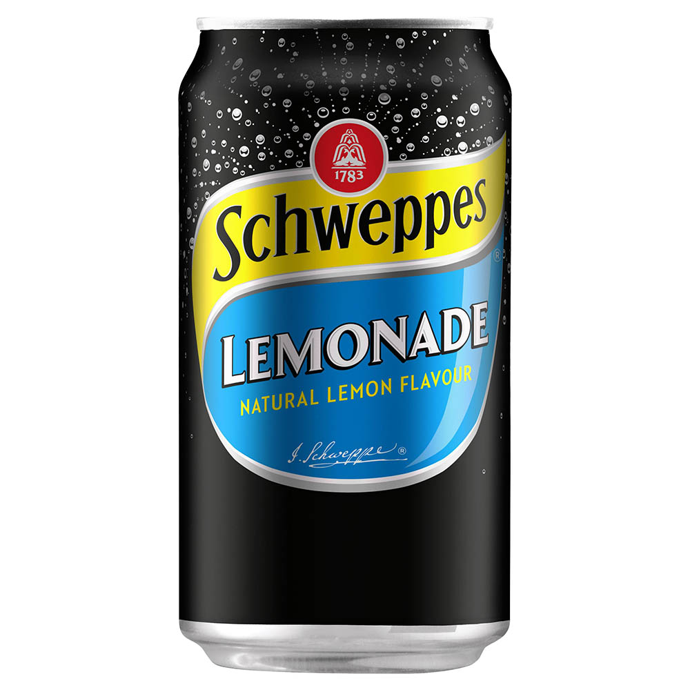 Image for SCHWEPPES LEMONADE CAN 375ML PACK 10 from Challenge Office Supplies