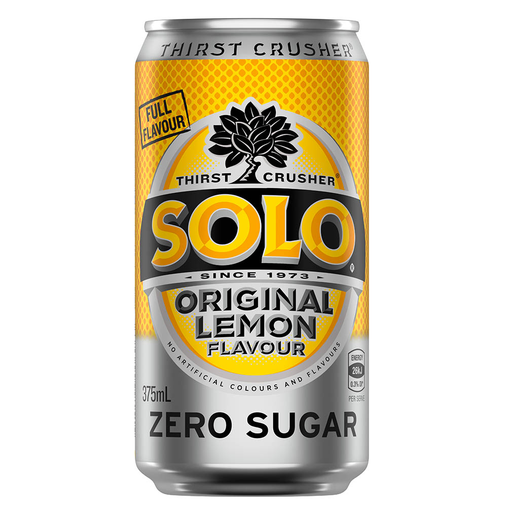 Image for SOLO ORIGINAL LEMON CAN 375ML PACK 10 from Prime Office Supplies