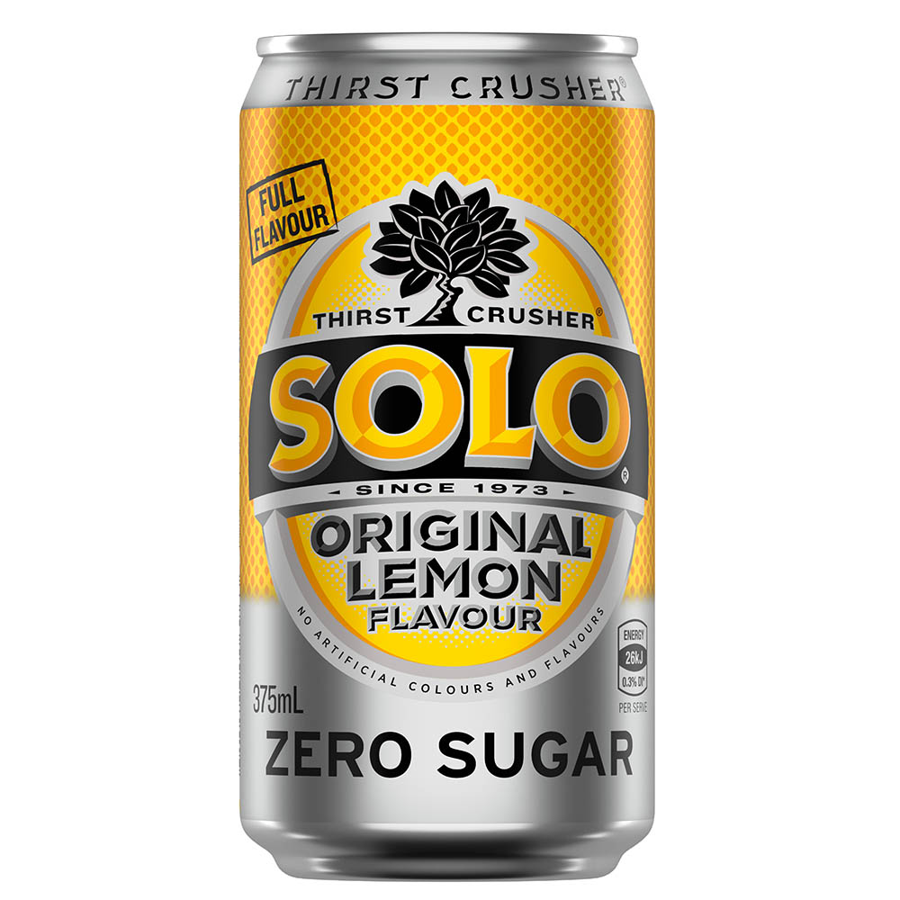 Image for SOLO ORIGINAL LEMON CAN 375ML PACK 10 from Mitronics Corporation