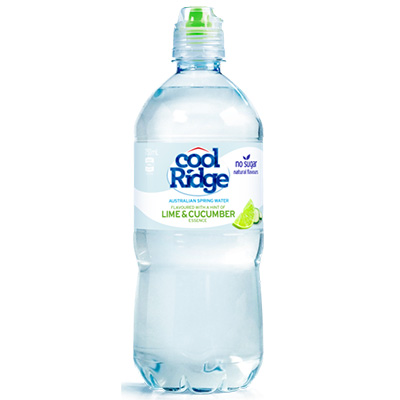 Image for COOL RIDGE SPRING WATER LIME AND CUCUMBER 750ML CARTON 12 from Mitronics Corporation
