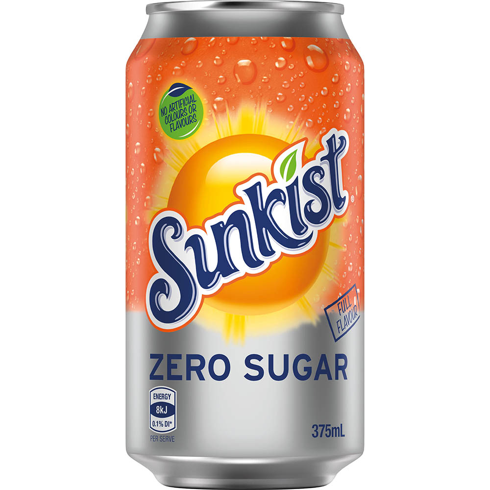 Image for SUNKIST ZERO SUGAR CAN 375ML PACK 10 from That Office Place PICTON