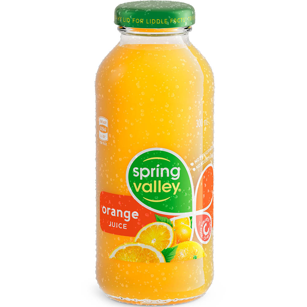 Image for SPRING VALLEY ORANGE JUICE GLASS 300ML CARTON 24 from ONET B2C Store