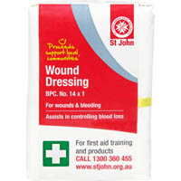 st john wound dressing size 14