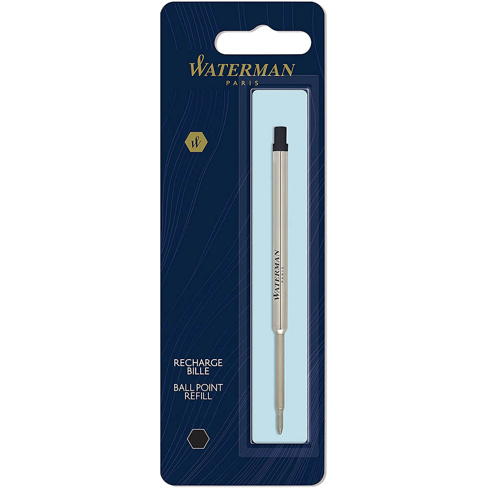 Image for WATERMAN MAXIMA BALL PEN REFILL FINE 0.8MM BLACK from Office Fix - WE WILL BEAT ANY ADVERTISED PRICE BY 10%