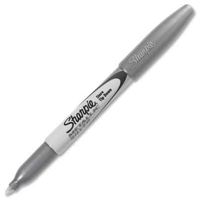 Image for SHARPIE PERMANENT MARKER BULLET FINE 1.0MM METALLIC SILVER from Office Express