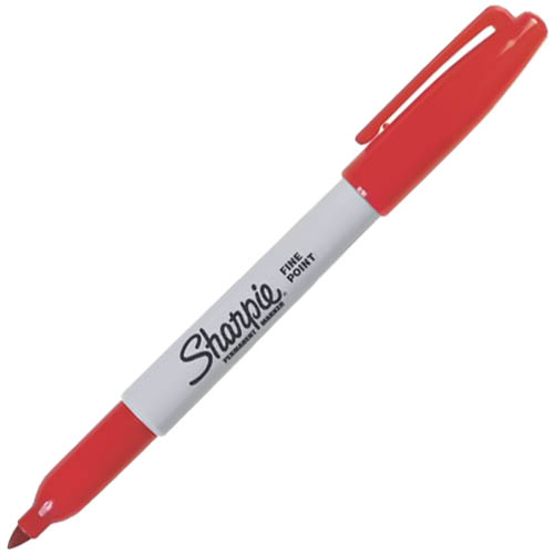 Image for SHARPIE PERMANENT MARKER BULLET FINE 1.0MM RED from Mercury Business Supplies
