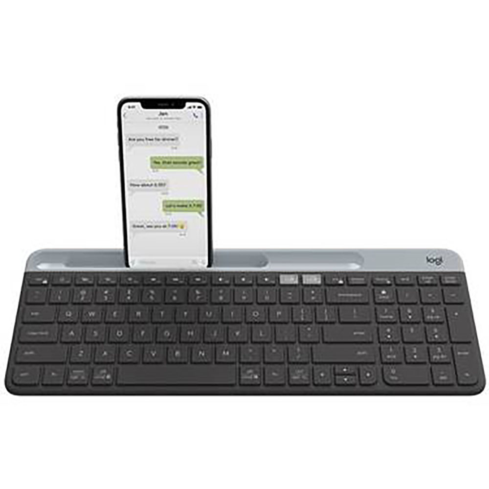 Image for LOGITECH K580 MULTI DEVICE KEYBOARD SLIM WIRELESS GRAPHITE from Challenge Office Supplies