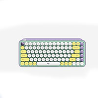 logitech wireless mechanical keyboard with emoji keys mint