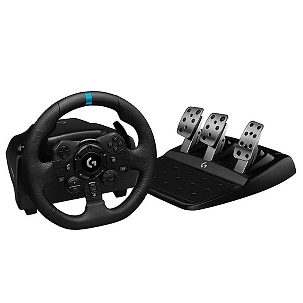 Image for LOGITECH G923 TRUEFORCE SIM RACING WHEEL AND PEDALS FOR PS5, PS4 AND PC BLACK from York Stationers