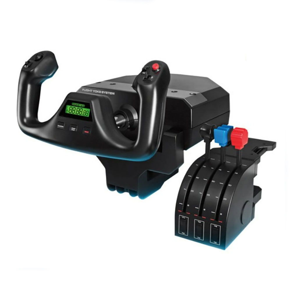 Image for LOGITECH PRO FLIGHT SIMULATOR YOKE SYSTEM BLACK from That Office Place PICTON