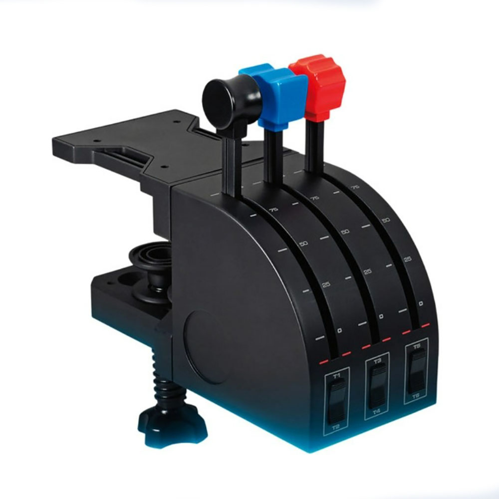 Image for LOGITECH PRO FLIGHT SIMULATOR THROTTLE QUADRANT BLACK from Memo Office and Art