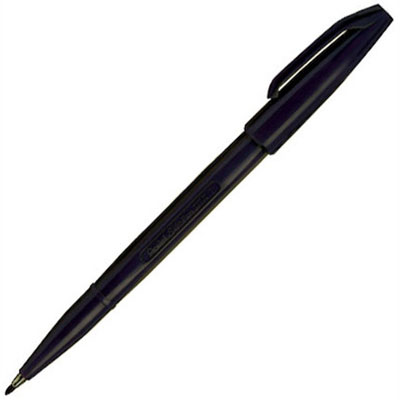 Image for PENTEL S520 SIGN PEN 0.8MM BLACK from York Stationers