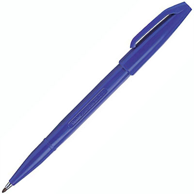 Image for PENTEL S520 SIGN PEN 0.8MM BLUE from Mitronics Corporation