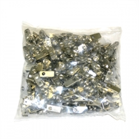 gold sovereign alligator clips with straps pack 100