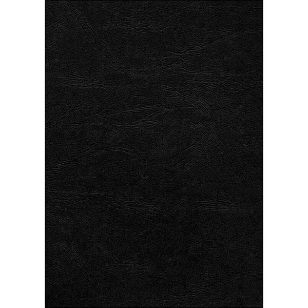 Image for GOLD SOVEREIGN BINDING COVER LEATHERGRAIN 350GSM A4 BLACK PACK 100 from That Office Place PICTON