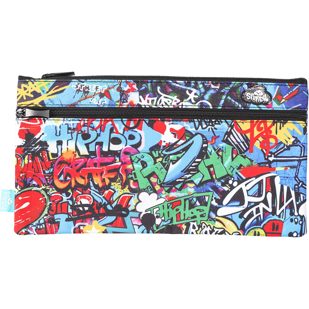 Image for SPENCIL TWIN ZIP PENCIL CASE STREET ART from Mitronics Corporation