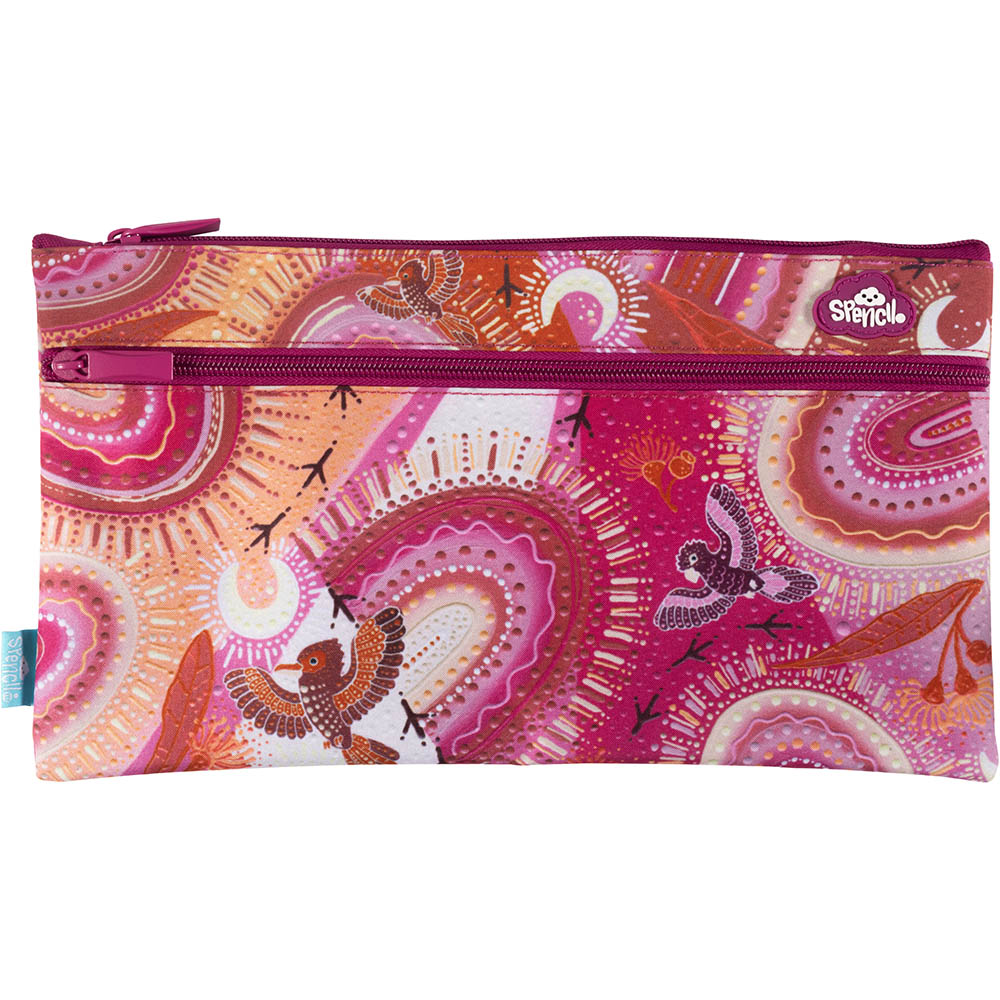 Image for SPENCIL TWIN ZIP PENCIL CASE YARRAWALA from Memo Office and Art