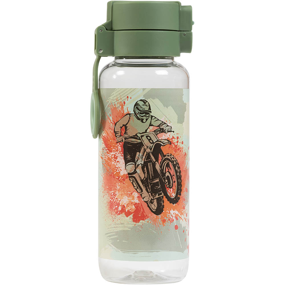 Image for SPENCIL WATER BOTTLE BIG 650ML CAMO BIKER from Clipboard Stationers & Art Supplies