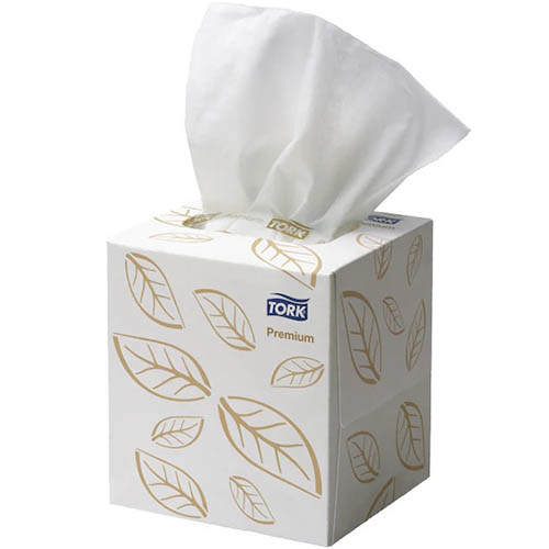 Image for TORK 2170301 EXTRA SOFT FACIAL TISSUES 2-PLY WHITE CUBE 90 from ALLBIZ Office Supplies