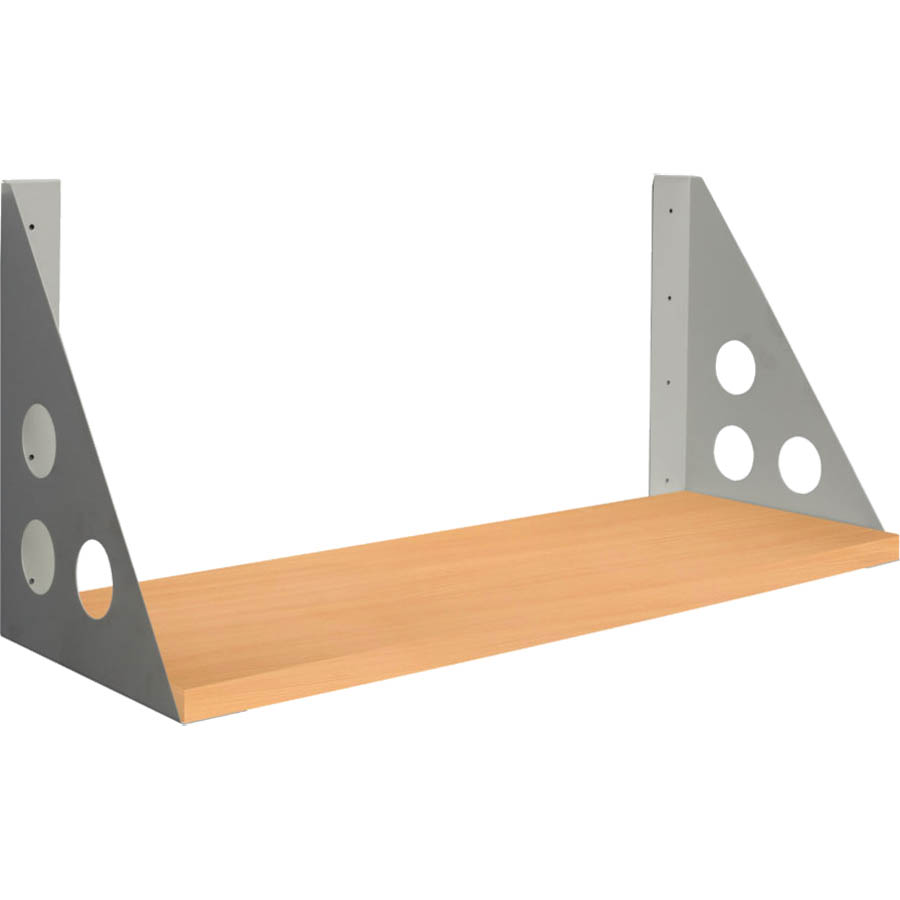 Image for RAPID SCREEN SHELF BRACKET PRECIOUS SILVER PACK 2 from BusinessWorld Computer & Stationery Warehouse