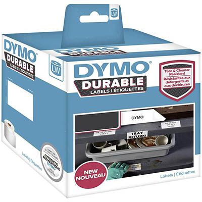 Image for DYMO 30256 LW DURABLE LABELS 59 X 102MM BLACK ON WHITE ROLL 300 from York Stationers