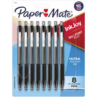 papermate inkjoy 300rt retractable ballpoint pen 1.0mm black pack 8
