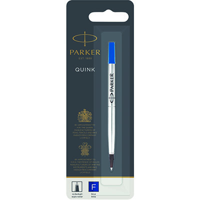 Image for PARKER QUINKFLOW ROLLERBALL PEN REFILL FINE NIB BLUE from BusinessWorld Computer & Stationery Warehouse
