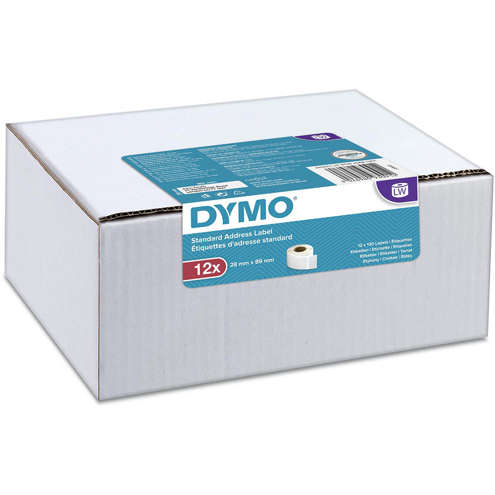 Image for DYMO 99010 LW ADDRESS LABELS 89 X 28MM WHITE ROLL 130 BOX 12 from That Office Place PICTON