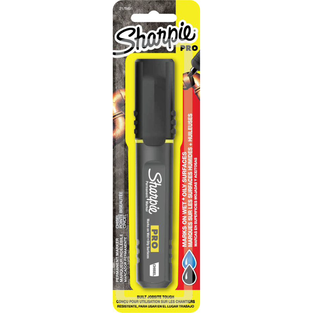 Image for SHARPIE PRO PERMANENT MARKER CHISEL BLACK from Memo Office and Art